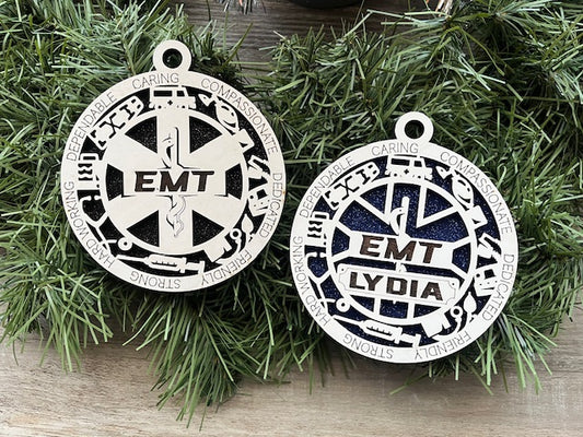 EMT Ornament With Icons, Available Personalized