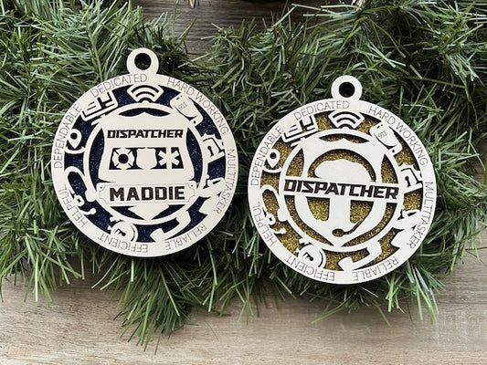 Dispatcher Ornament With Icons, Available Personalized