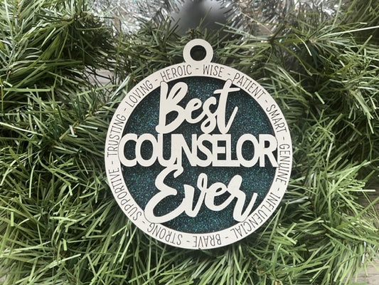 Best Counselor Ever Ornament