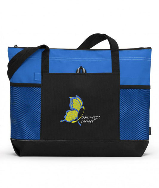Down Syndrome Embroidered Tote Bag