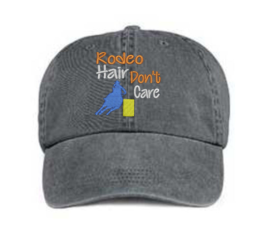 Embroidered Rodeo Hair Don't Care Hat
