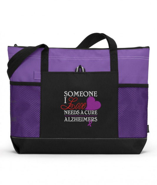 Someone I Love Needs A Cure Alzheimers Tote Bag