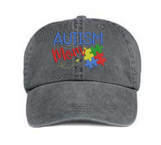 Embroidered Autism Mom Hat