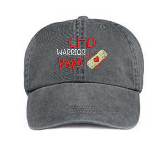 CHD Warrior Embroidered Papa Hat
