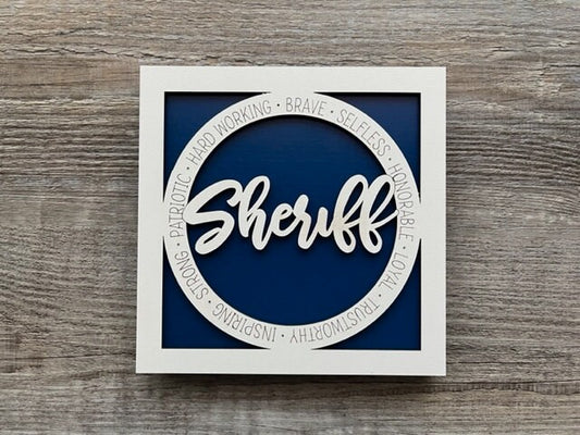 Sheriff Sign/ Sheriff Plaque/ Sheriff Gift/ Occupational Gift/ Gift for Sheriff/ Career Gift