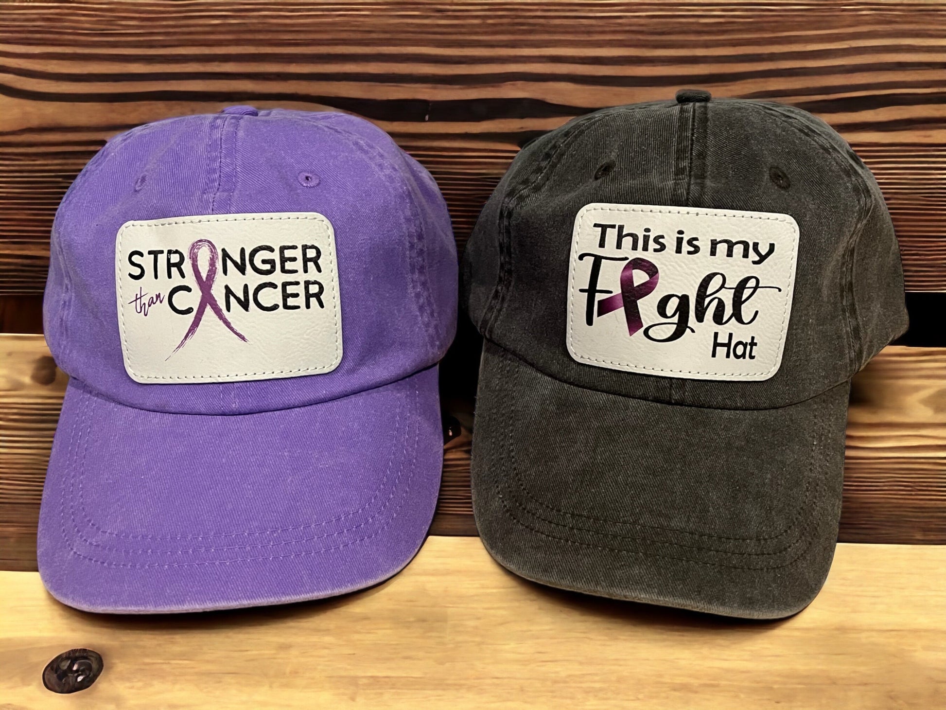This Is My Fight Hat/ Stronger Than Cancer Hat/ Purple Awareness Ribbon/ Purple Awareness Hat/ Awareness Patch Hat