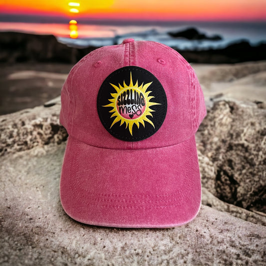 Sizzling Mess Hat/ Sarcastic Hat/ Funny Patch/ Colored Patch/ Hat with Sun