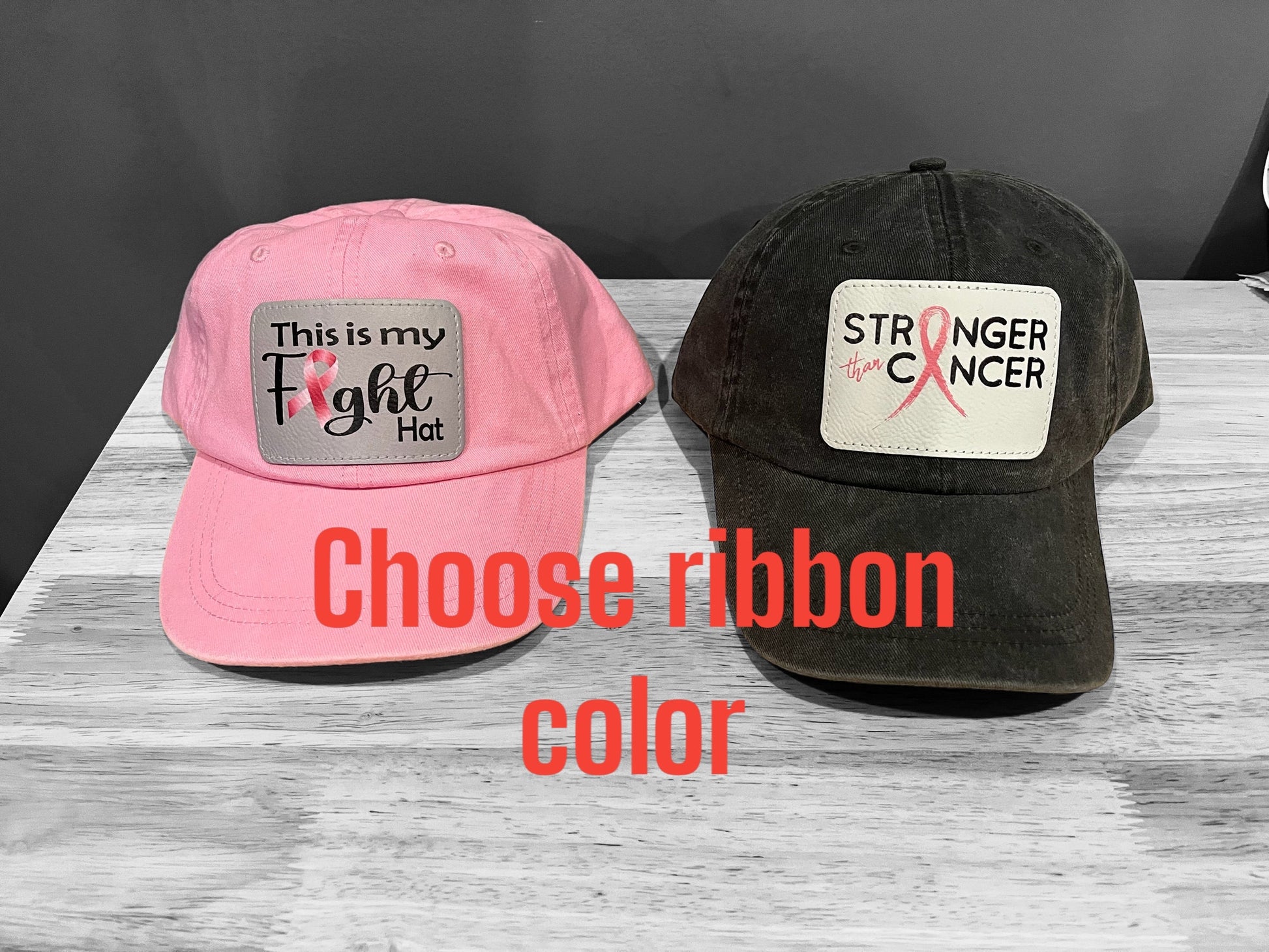 This Is My Fight Hat/ Stronger Than Cancer Hat/ Choose Color Awareness Ribbon/ Breast Cancer Awareness Hat/ r Hat/ Awareness Patch Hat