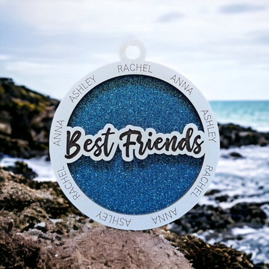Personalized Best Friends Ornament/ Friend Ornament/ Friend Gift/ Add Up To 20 Names To Ornament/ Gift for Friend/ Gift for Friend