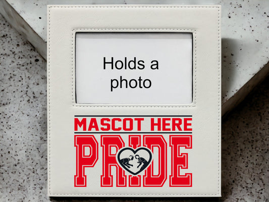 Wrestling Frame/ Pride Frame/ Sports Frame/ Spirit Frame/ School Mascot Frame/ Leatherette Frame/ Senior Gift/ Team Gift/ Coach Gift
