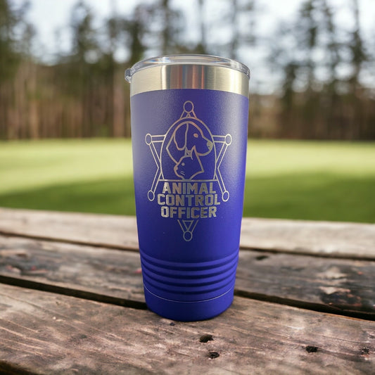 Animal Control Officer Tumbler/ Engraved Animal Control Tumbler/ Animal Control Gift/ Double Sided Design/ Available Personalized/ 20 oz