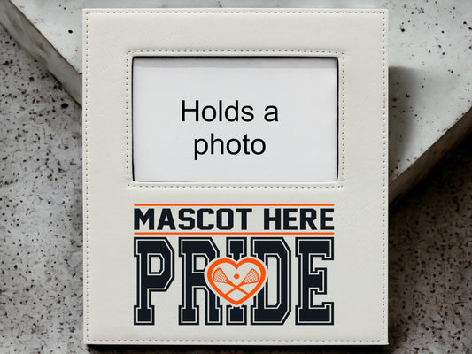 Lacrosse Frame/ Pride Frame/ Sports Frame/ Spirit Frame/ School Mascot Frame/ Leatherette Frame/ Senior Gift/ Team Gift/ Coach Gift