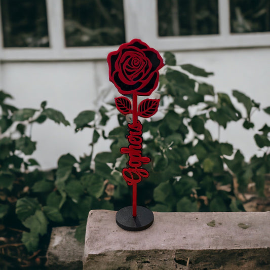 Acrylic Rose/ Mascot Rose/ Gophers Rose/ School Mascot Rose/ Graduation Rose/ Senior Rose/ Senior Gift/ Two Tone Rose/ Rose Gift/Fundraiser